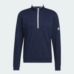 Adidas Light Weight Quarter Zip Collegiate Navy/White