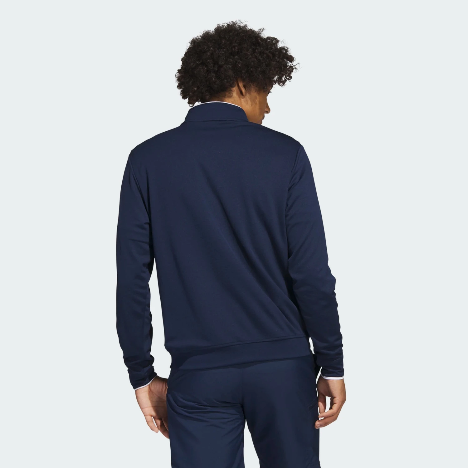 Adidas Light Weight Quarter Zip Collegiate Navy/White 3 Adidas Light Weight Quarter Zip Collegiate Navy/White - Image 3