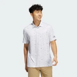 Adidas Gents Flag Print Primeblue Polo Shirt Grey Four - Hemp - Grey Two -Golf Promotion Store 34b71cc978474676b803ade4017c5353 f540