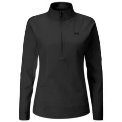 Under Armour Ladies Storm Midlayer Full Zip Top Black 001