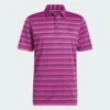 Adidas Golf 2-Colour Stripe Shirt Black/Lucid Fuchsia