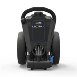 POWAKADDY 2022 MICRA PUSH CART-GUN METAL/BLUE TRIM -Golf Promotion Store 40383 3