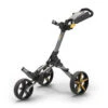 POWAKADDY 2022 MICRA PUSH CART-GUN METAL/YELLOW TRIM