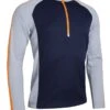 Sunderland Gents Aspen Zip Mid Layer Top Navy/Silver/Lava