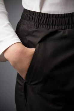 Sunderland MONTANA Ladies Lightweight Waterproof Golf Trousers BLACK Lifetime Waterproof Guarantee -Golf Promotion Store 890x1200 fitbox montanatrousers closeup pocket