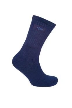 Glenmuir Dunbar Mens 2 Pair Pack Cotton Crew Golf Socks Navy