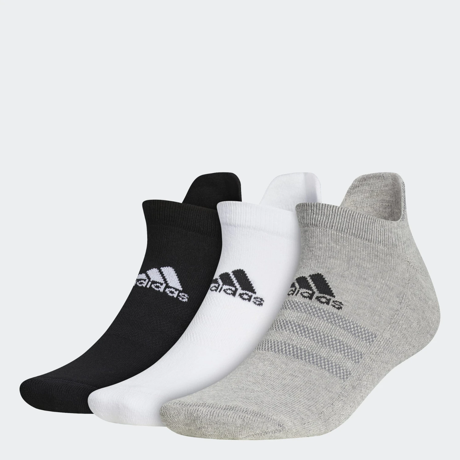 Adidas Gents Ankle 3-Pack Socks Grey Three 1 Adidas Gents Ankle 3-Pack Socks Grey Three