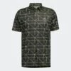 Adidas Gents JACQUARD POLO SHIRT BLACK/PULLIM