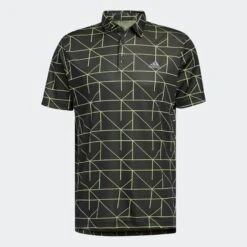 Adidas Gents JACQUARD POLO SHIRT BLACK/PULLIM