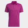 Adidas Golf Textured Jacquard Shirt Lucid Fuschia