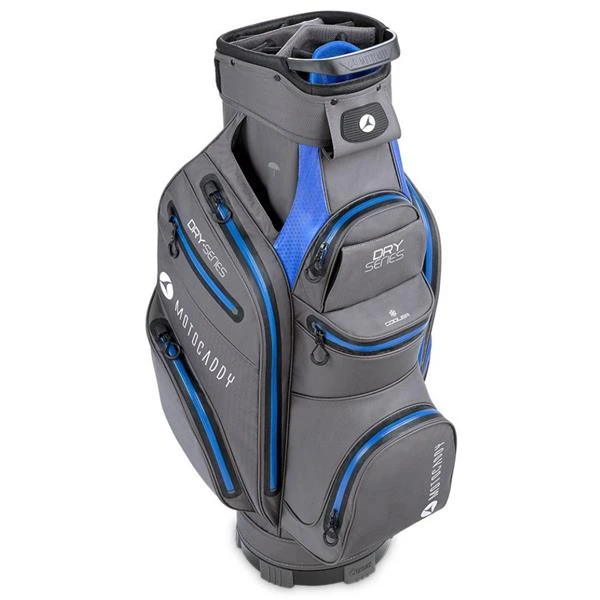Motocaddy 23 Dry Series Cart Bag Charcoal - Blue 2 Motocaddy 23 Dry Series Cart Bag Charcoal - Blue - Image 2