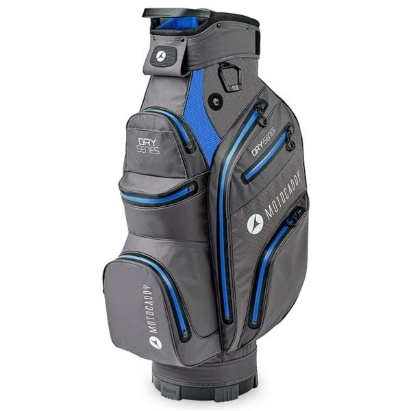 Motocaddy 23 Dry Series Cart Bag Charcoal - Blue 1 Motocaddy 23 Dry Series Cart Bag Charcoal - Blue