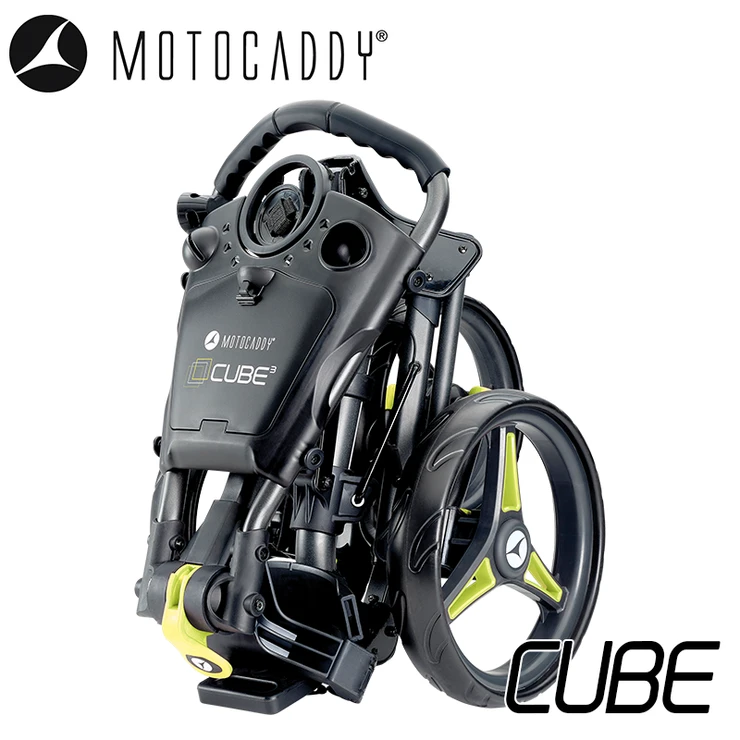 Motocaddy Cube Push Trolley Lime 2 Motocaddy Cube Push Trolley Lime - Image 2