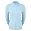 FootJoy Ladies Full Zip Lined Pullover Sky Blue