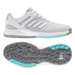 Adidas Ladies EQT Spike Less Shoes Cloud White - Acid Mint -Golf Promotion Store P FW6295ADIDASSHOESWHITEMINTLADIES 6 L