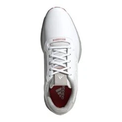 Adidas Gents S2G Spike Less Leather Shoes White - Grey - Red -Golf Promotion Store P FX4333ADIDASSHOESWHITEGREYREDGENTS 3 L
