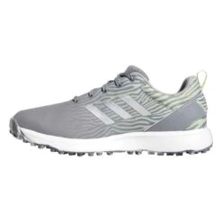 Adidas Ladies S2G Spikeless Lace Shoes Grey Three - Silver Met - Almost Lime -Golf Promotion Store P GZ3911ADIDASSHOESGREYSILVERLIMELADIES 2 L