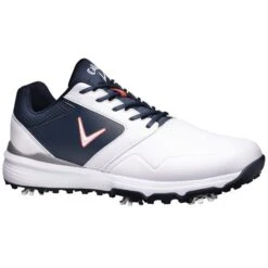 Callaway Gents Chev LS Shoes White - Navy - Red -Golf Promotion Store P M596146CALGENTSCHEVLSSHOESWHITENAVYRED L