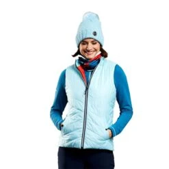 Ping Ladies Cece Padded Reversible Vest Navy Multi - Aquatic -Golf Promotion Store P P93576PINGVESTNAVYMULTIAQUATICLADIES 4 L