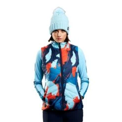 Ping Ladies Cece Padded Reversible Vest Navy Multi - Aquatic -Golf Promotion Store P P93576PINGVESTNAVYMULTIAQUATICLADIES 5 L