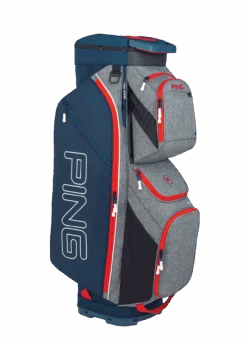 Ping Traverse 2020 Cart Bag Heather Grey/Navy/Scarlet