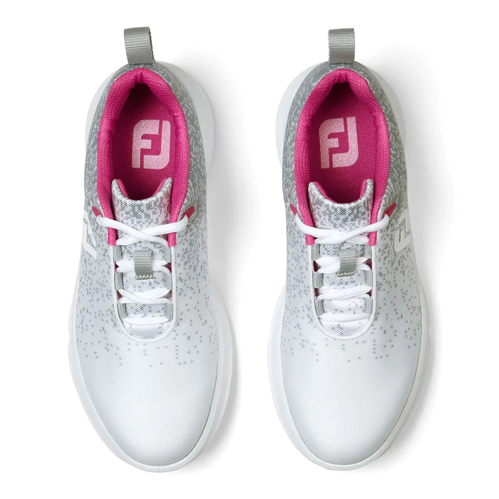 Footjoy Leisure Ladies Golf Shoes - Silver/Pink 3 Footjoy Leisure Ladies Golf Shoes - Silver/Pink - Image 3