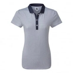 Footjoy Ladies MicroDot Golf Polo Shirt - Navy
